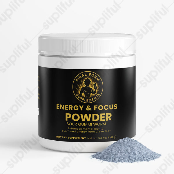 Energy & Focus Powder (Sour Gummi Worm)