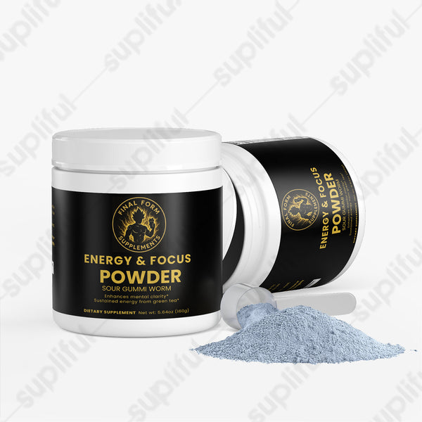 Energy & Focus Powder (Sour Gummi Worm)