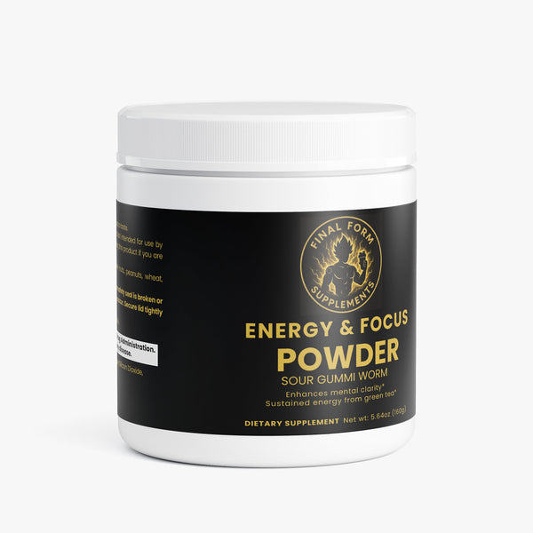 Energy & Focus Powder (Sour Gummi Worm)
