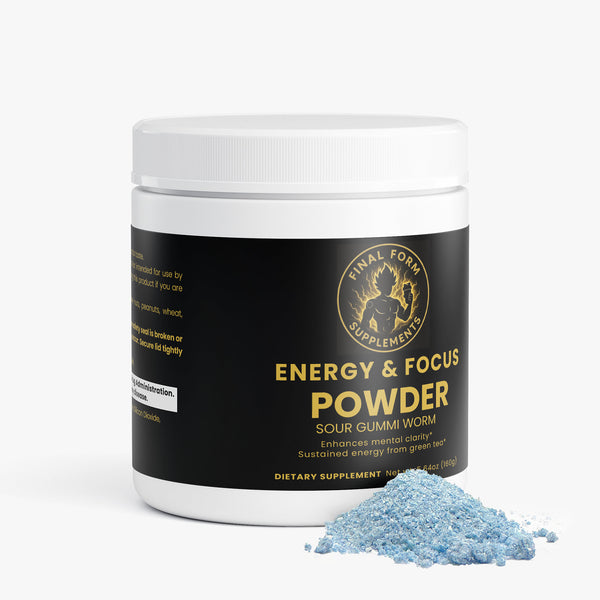 Energy & Focus Powder (Sour Gummi Worm)